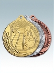 MK240 Медаль металлическая видовая ПЛАВАНИЕ, цвет - ЗОЛОТО, СЕРЕБРО, БРОНЗА, диаметр - 50 мм