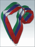 Лента для медалей LN3а, цвет красный, ширина 22 мм