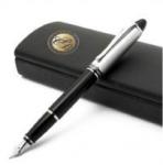 Ручка перьевая Aurora Ipsilon, перо - золото 14К, колпачок - серебро 925 пробы, подарочный футляр с логотипом