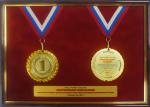 Панно с медалью "Межрегиональный турнир по дзюдо" (Фонд "Памяти 6-ой роты")