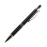 Шариковая ручка, Crocus, алюминий, корпус черный, хром. дет., под гравировку