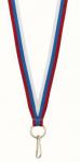 Лента для медали FS#Лента_10_рос (LN5f) Россия триколор,ш10мм, д800мм