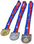 Комплект медалей с символикой Управления по физической культуре и спорту города Ростова-на-Дону