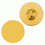 Заготовка металлического значка на цанге, золото, круг, диаметр эмблемы 25 мм