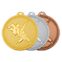 MK331 Медаль металлическая видовая ДЗЮДО, цвет - ЗОЛОТО, СЕРЕБРО, БРОНЗА, диаметр - 50 мм