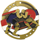 MK132 Медаль металлическая видовая БОРЬБА, цвет - ЗОЛОТО, СЕРЕБРО, БРОНЗА, диаметр - 70 мм